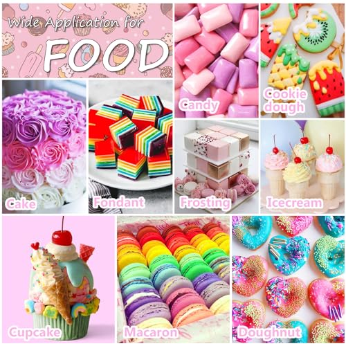 image for Cherrysea Food Coloring Set - 24 Color Food Grade Vibrant Food Dye Tas