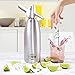 ICO Soda Siphon, Sparkling Water Maker, Soda Maker, Carbonated Water Machine for Fresh Soda Water, Cocktails, Hard Seltzers, Uses 8g C02 cartridges (Not Included), 1L/1 Pint