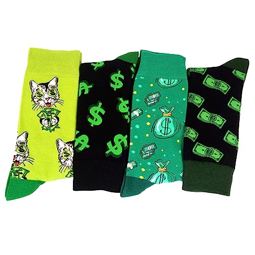 HSELL Mens Funny Patterned Dress Socks Novelty Crazy Design Cotton Socks Gift for Him2