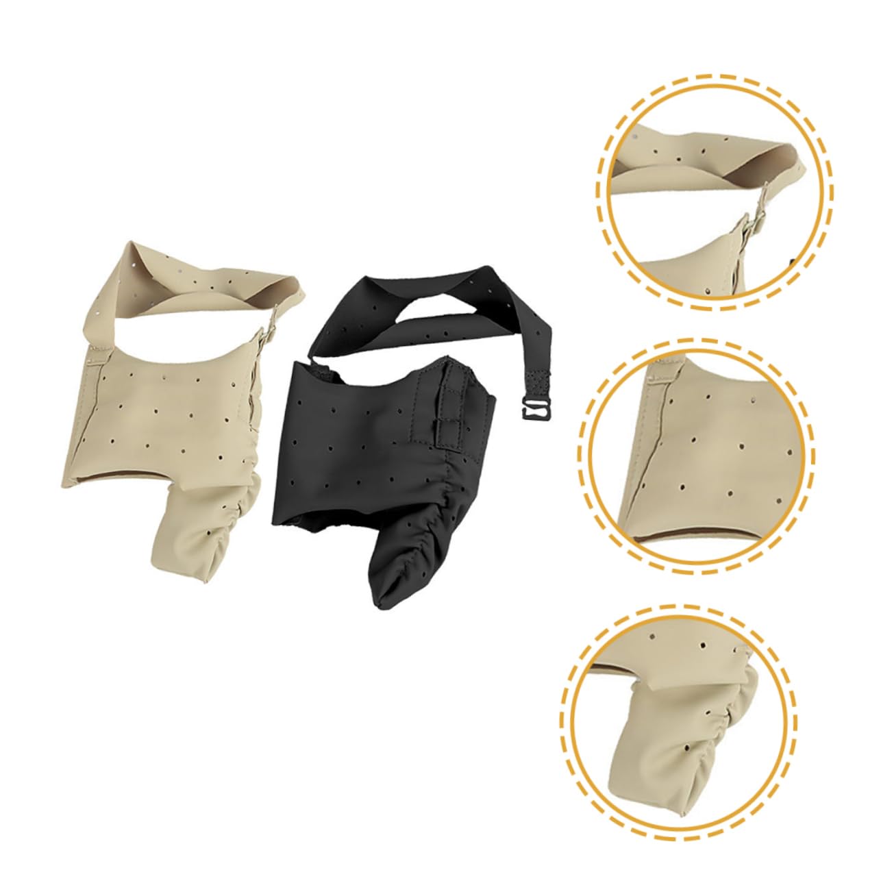 HOMOCONO 2pcs Toe Separator Foot Brace Forefoot Separator Bunion Splint Hanging Utensil Holder Big Spacer Big Separator Bunion Brace Bunion Socks Straightener Kickstand Imitation Leather