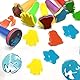Schwamm Malerei Pinsel Set,30 Stücke Kinder Schwammpinsel Malwerkzeuge,Kinder Malwerkzeuge Set DIY-Handmalerei-Werkzeuge Schwammbürste Werkzeug für Kinder Kunsthandwerk