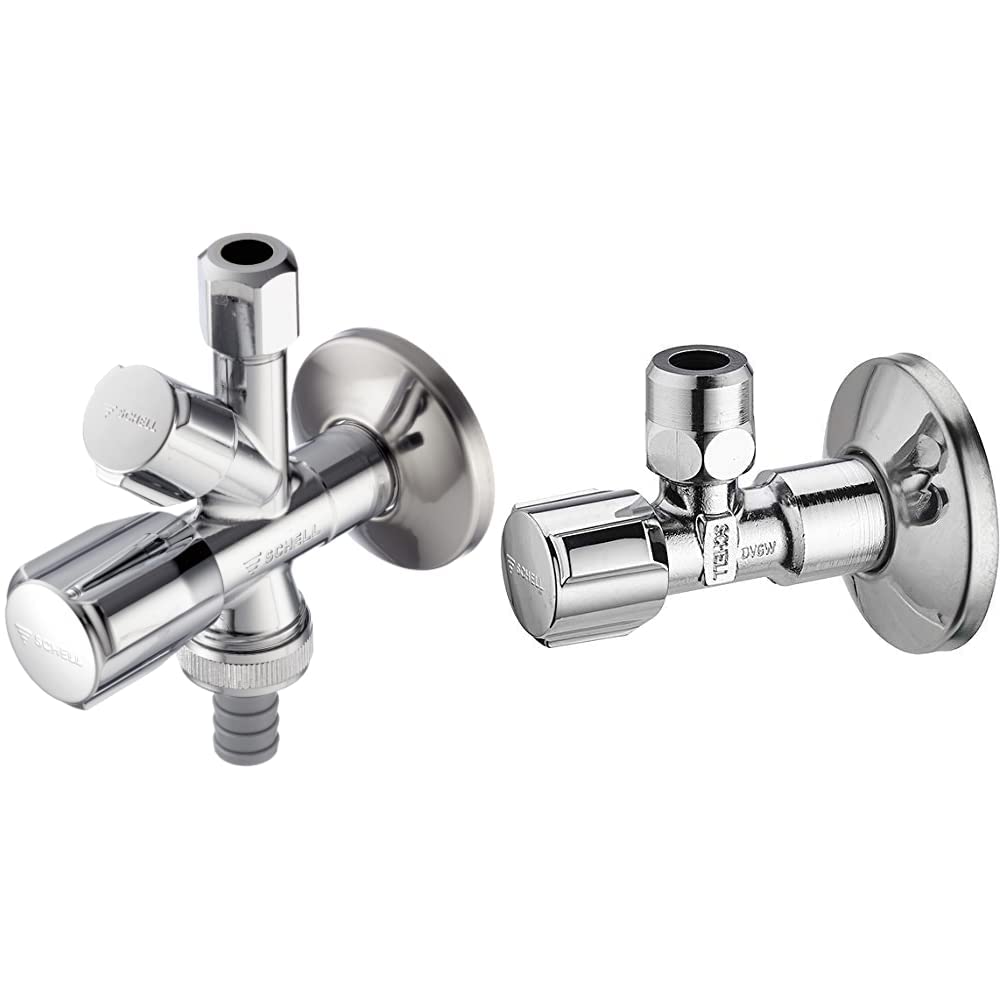 SCHELL Comfort Ventil Kombi-Eckventil 1/2" - Chrom und Belüfter ohne Griff für America