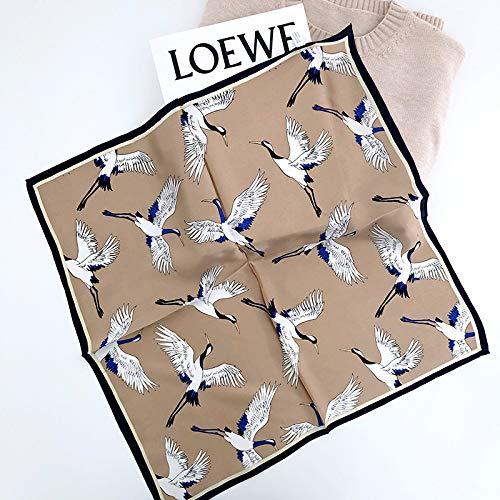 Jeelow 100% Silk Mulberry Scarf Small Square Scarves For Women Hair Bandana Neckerchief3