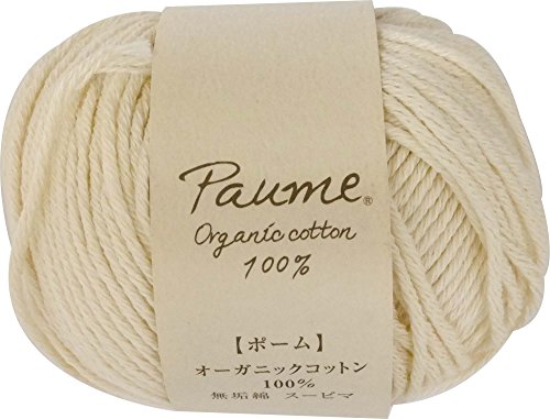 ハマナカ ポーム 無垢綿 スーピマ 毛糸 並太 col.81 クリーム 系 25g 約70m 5玉セット 0054
