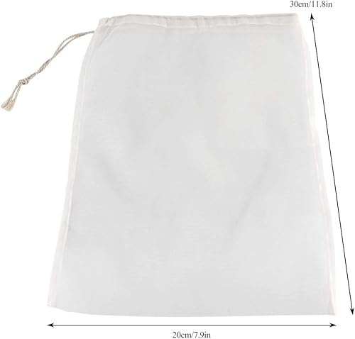 Miniatura 3 de Bolsa de filtro de preparación, 100 bolsas coladoras de malla, colador grande, bolsa de filtro de vino de grado alimenticio, reutilizable, para