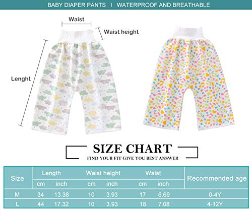Happy Cherry Baby luierrok potje luierbroek 2 stuks trainingsrok luiershorts leerbroek herbruikbaar katoen hoog… - Image 4