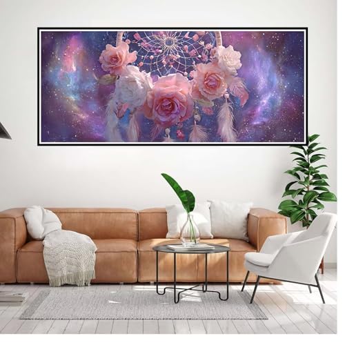 Diamond painting adulte de grand format 70x140 cm avec cristaux étincelants