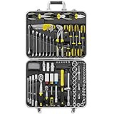 【VIELSEITIGE VERWENDUNG】 Dieses Toolkit enthält eine Auswahl an Handwerkzeugen, die für die meisten Garagen-, Heim- und Büroprojekte benötigt werden