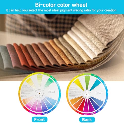 Image of 2 Pcs Color Wheel Set, Art Makeup Mixing Guide New