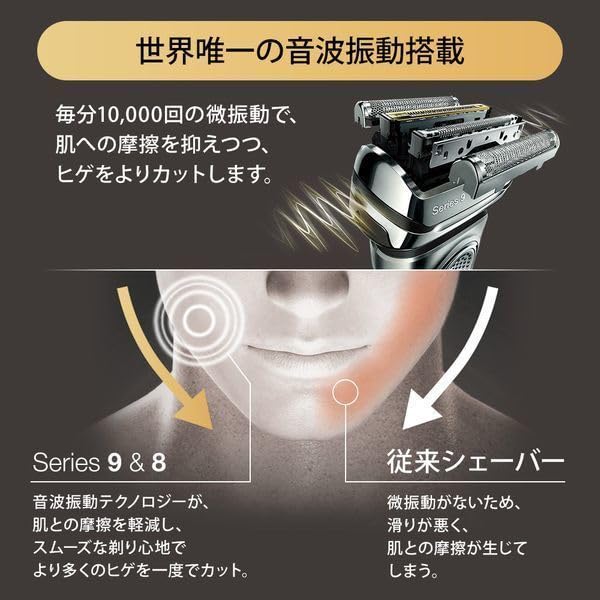 Amazon | BRAUN(ブラウン) 9395cc-v シリーズ9 洗浄液4個セット