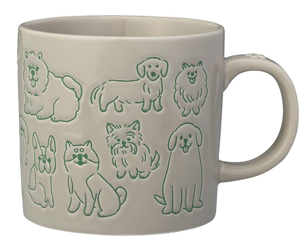 デコレコーポレーション まみれ マグ イヌまみれ サイズ：約W8.7 D12 H8.2 MG-29934