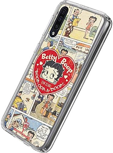 Skinit Clear Phone Case Compatible with Galaxy A50 - Officially Licensed Betty Boop Comic Strip Design