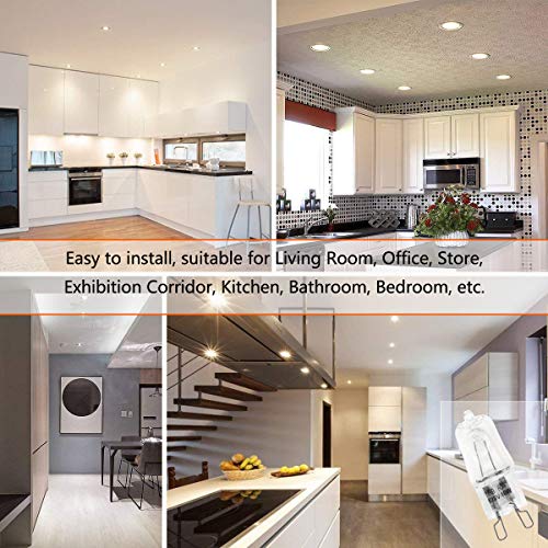 9 Pack,G9 Halogen Light Bulbs 40 Watt ,Crystal Clear Lense, T4/Q40/G9/Cl/120V Jd Type Halogen House Hold Light Bulb,For Hanging Pendant Accent Type Spot Down Lamp Chandelier Sconce Fixture Lighting #TOP4