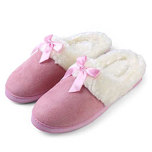 Women's Non-Slip Thick Rubber Sole Plush Slippers