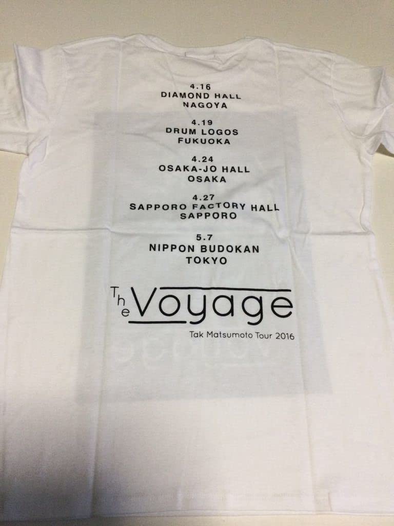 Amazon.co.jp: Tak Matsumoto 松本孝弘 B'z The Voyage 半袖Tシャツ M