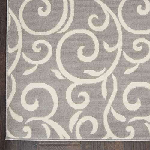 Nourison Home Grafix Gris 2'3" x 7'6" miniatura 5