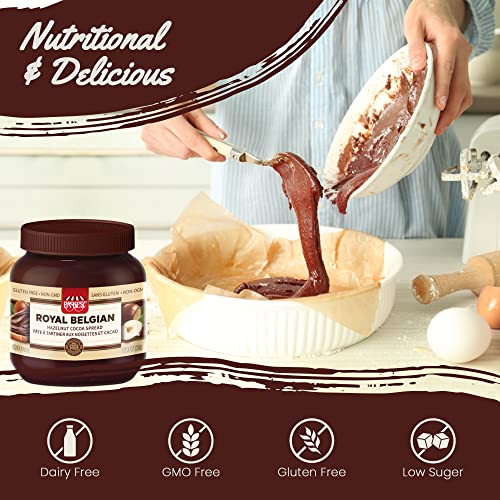 Only Kosher Candy Royal Belgian Dairy Free Hazelnut Cocoa Spread, Product of Belgium,12.3 oz (Pack of 2)