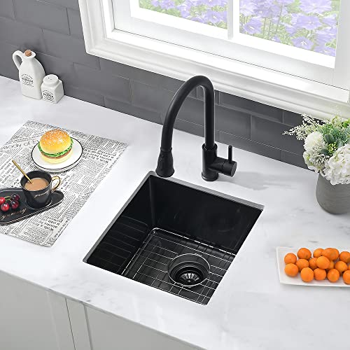 12 Inch Undermount Black Bar Sink-Wesliv 12x16 Black Stainless Steel