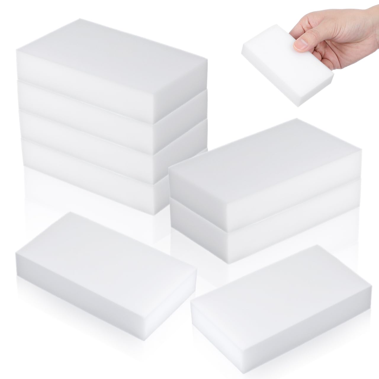 8pcs High Density Sponge Block Wooden Needle Holder Wool Felting Foam Needle pin Cushion mat Ornament Crafts Hand Embroidery Supplies Felting Materials Shrink Film White Foam Board