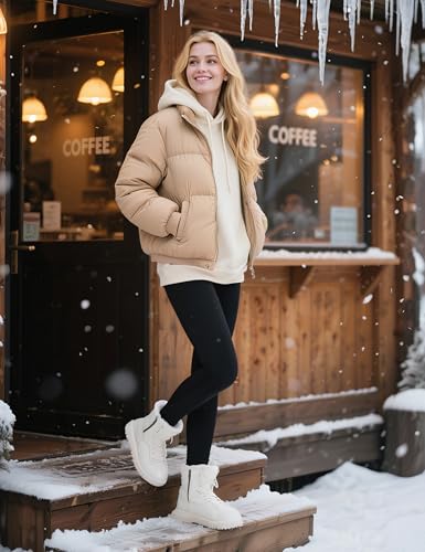 CHARMKING Women's Fleece Lined Thermal Leggings High Waisted Winter Yoga Pants with Pockets | Cold Weather Compression Tights2