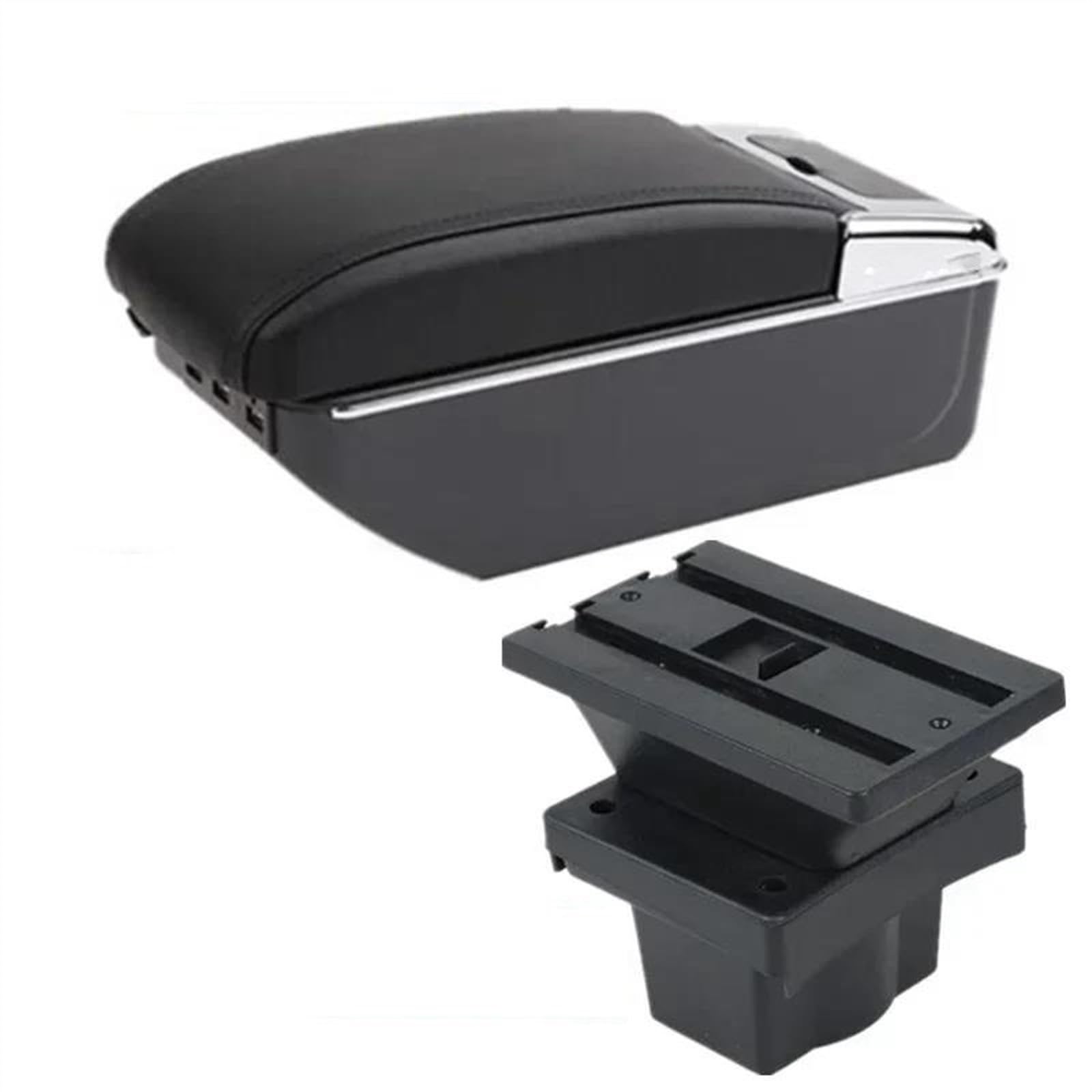 Ysdsls C Black Line 7Usb Center Console Armrest Storage Box Car Interior Parts Modification Accessories For Virtus For Polo 2019-2023