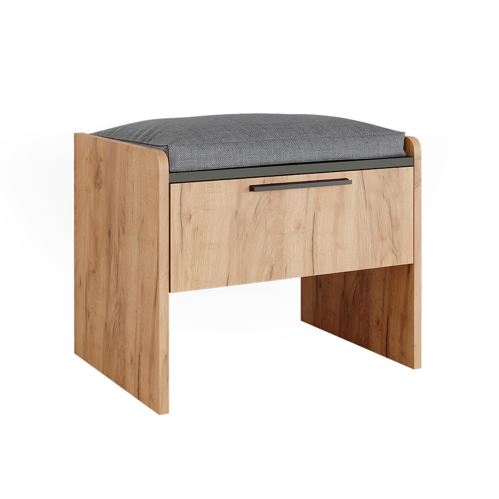 Vicco Banquette de Salle à Manger Roman, Sable Chêne, 53.5x41.1cm, 1 tiroir