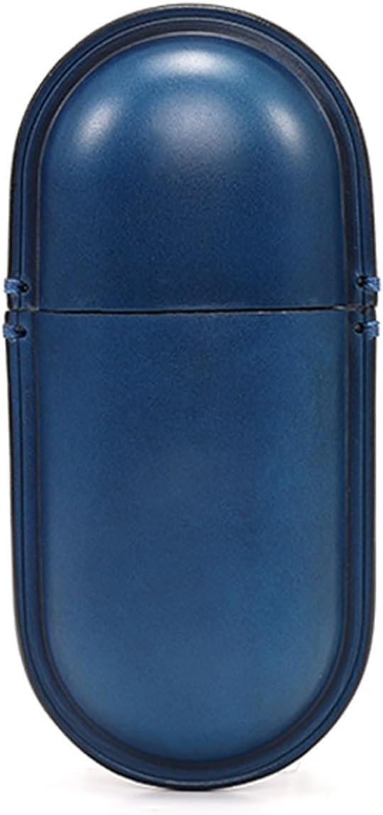 Etui Podróżne Na Okulary Przeciwsłoneczne, Przenośne Etui Na Okulary, Skórzany Odporny Na Nacisk Poziome Etui Ochronne Na Okulary, Blue, S