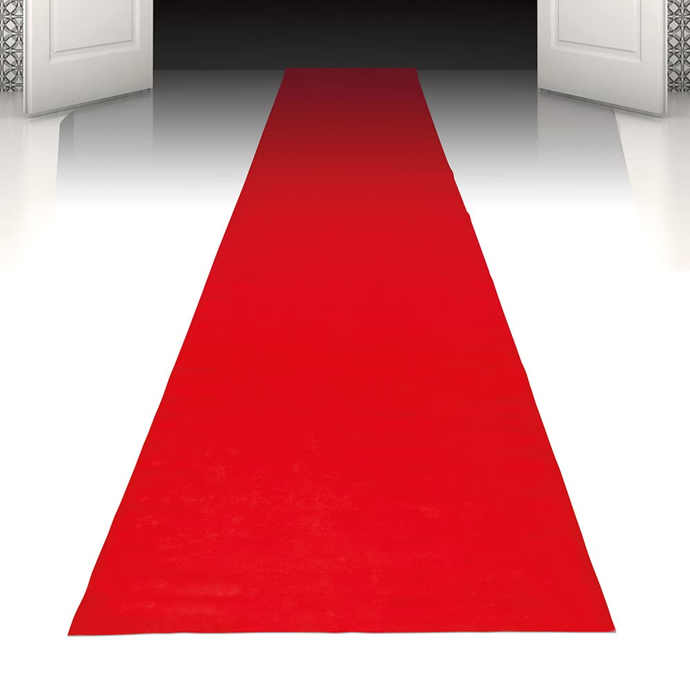 Boland Red Carpet Party Rug – 450 x 60 cm Self-Adhesive Aisle Runner for Wedding, VIP Events, Prom Night, Hallway, Stair & Birthday Party Decoration — image 1