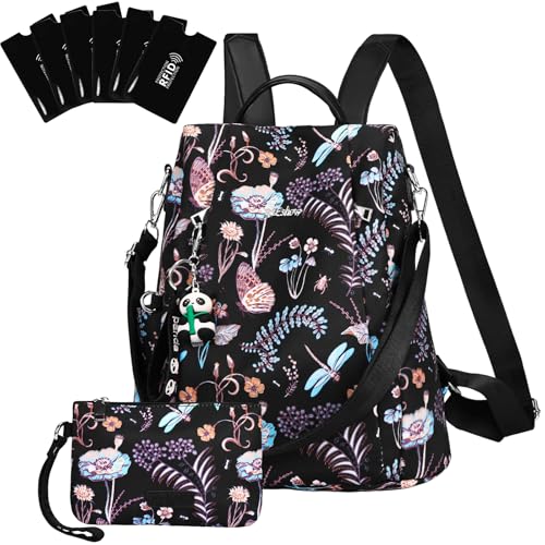 Eshow Rucksack Damen Klein, Anti-Diebstahl Kleiner...