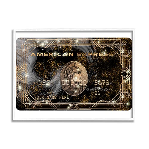 Stupell Industries Glam Fashion Card Chic Pattern Money Sparkle