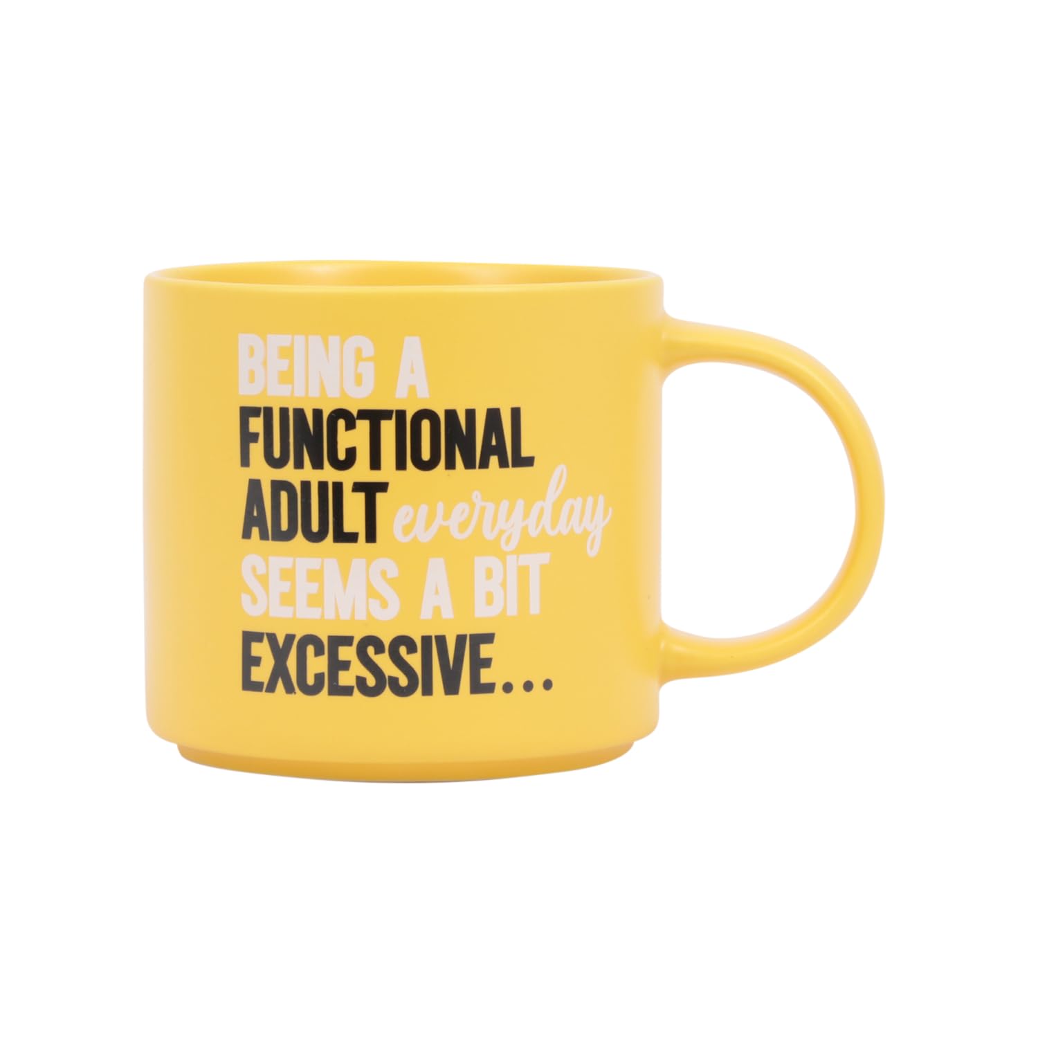 Splosh Cheeky Functional Mug - Funny Coffee Cup with Humorous Sayings and Messages Unique Gift Ideas for Her and for Him Coffee & Tea Lovers Family Home Office Gift 435ml