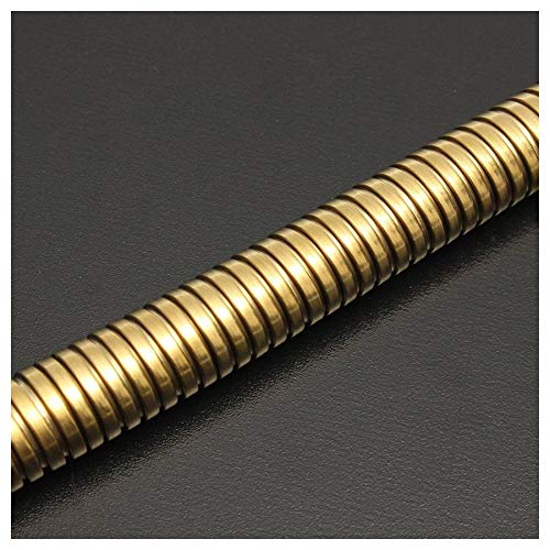 Tuyau de douche spirale flexible 1,5m acier inoxydable haute pression