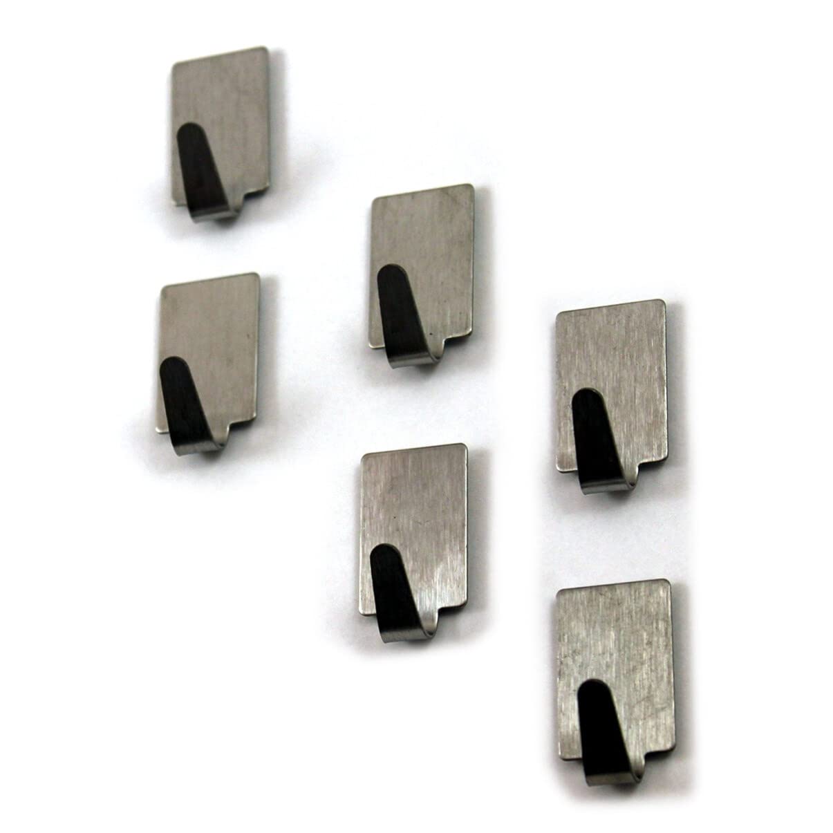 VASDEV Ganchos para Toallas de Acero Inoxidable, 72 Uds., Gancho Adhesivo para Bata de Pared, Perchero Individual para Abrigos, Colgador de Gancho para Cocina, Organizador de baño