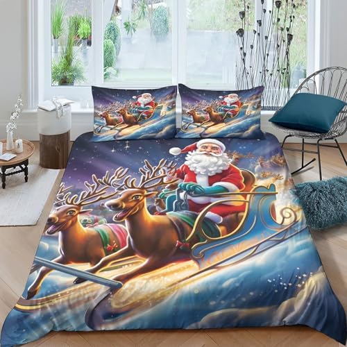 Housse de couette microfibre hypoallergique 200x200 parure lit ado