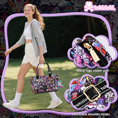 Tokidoki Tote Bag for Women Large Capacity Shoulder Bag with Strap Hobo Tote Handbag for Trave Work2