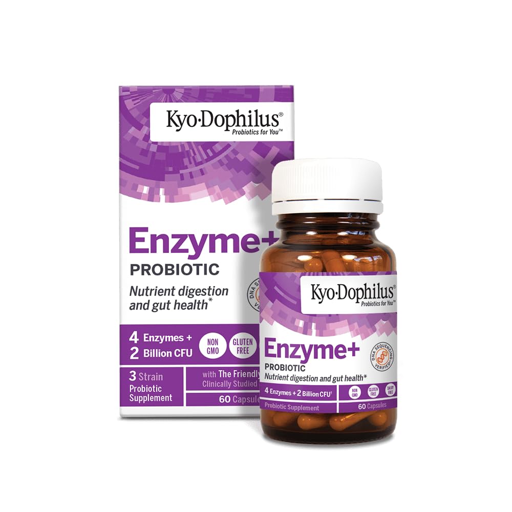 Kyolic Kyo-Dophilus Probiotic Plus Enzymes (60-Capsules)