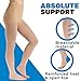 ABSOLUTE SUPPORT Plus Size Opaque Compression Pantyhose for Women 20-30mmHg - Toeless Graduated Support Compression Tights for Post Surgery, Lymphedema, Pain Relief, DVT - Beige, 3X-Large - A214BE6