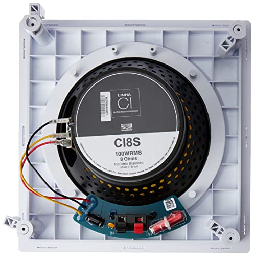 Caixa de Som Arandela 100W RMS Coaxial JBL, CI8S 58074105, Branca