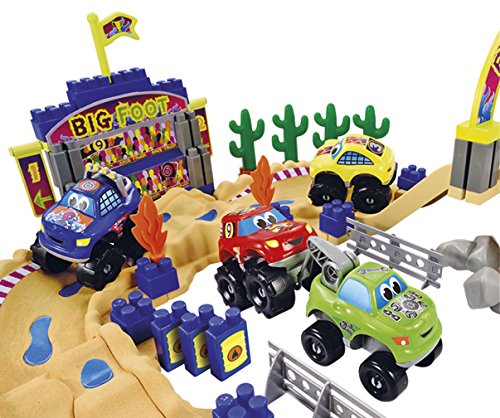 51NqcqeJHIL Jouets Ecoiffier – 3034 - Circuit Big Foot Abrick – Jeu de construction pour enfants – Dès 18 mois – Fabriqué en France