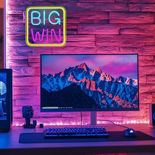 Image of LED Game Sign Game Zone Neon Signs Gaming Room Wall Art Decor Man Cave Lights Signs Gamer Home Bedroom Decoration USB Powered Brightness Adjustable
