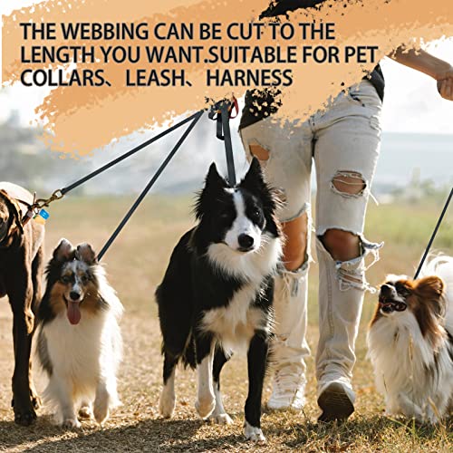 Image of Polyester Webbing Strap 16+Colors - 1 inch&1.5 inch&1.9 inch - 16.5 25 33 55 Yards Heavy Duty Webbing Roll, Flat Webbing Strap for Indoor&Outdoor Gear, Climbing, DIY Crafting, Repairing