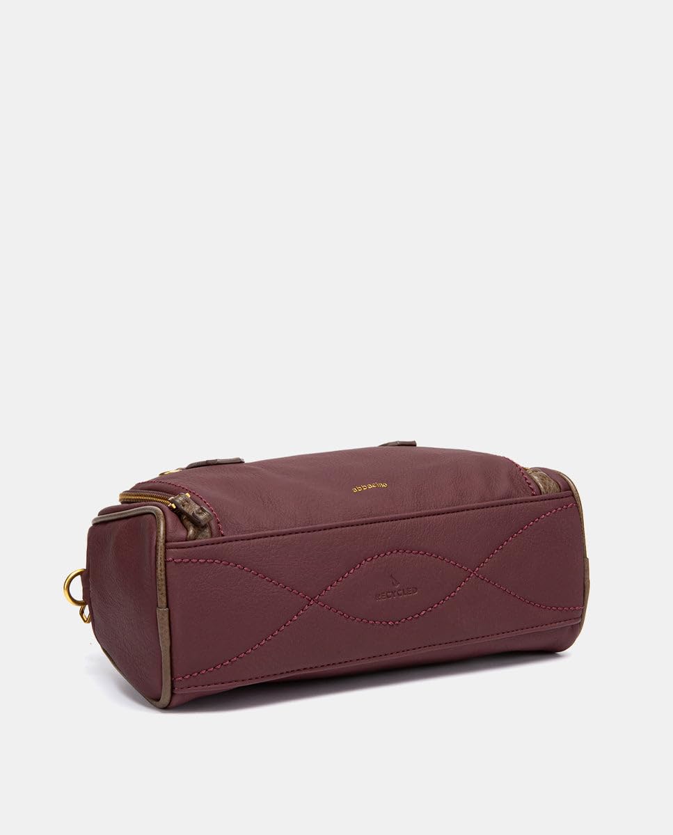 Abbacino Bolso de mano en materiales reciclados burdeos Rojos