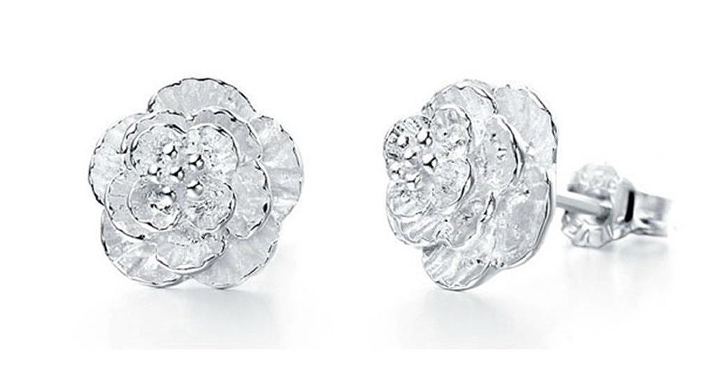 Silver Shoppee Flower Sterling Silver Earrings (SSER1256) For Womens (B01KVLV4BG) Amazon Price History, Amazon Price Tracker