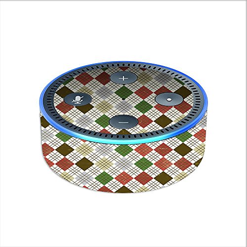 Skin Decal Vinyl Wrap for Amazon Echo Dot 2 (2nd Generation) / Argyle2