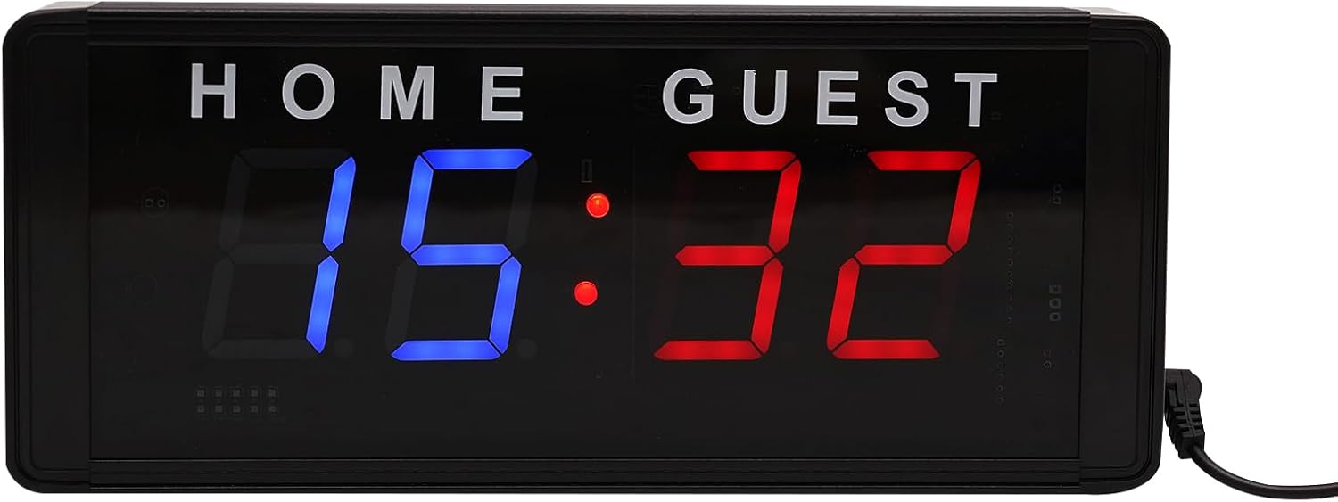 Portable Scoreboard Score Keeper Tabletop Electronic Mini Scoreboard for Indoor & Outdoor Games, Tabletop Electronic Digital Scoreboards with Remote, Led Scoreboard, Brightness Adjustment