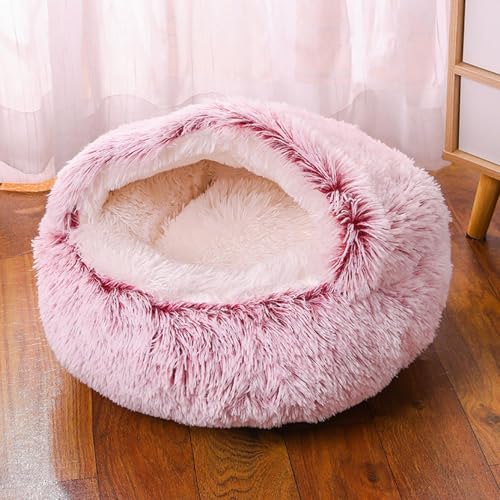 Maison pour chat en peluche douce avec fond antidérapant et isolant - 4