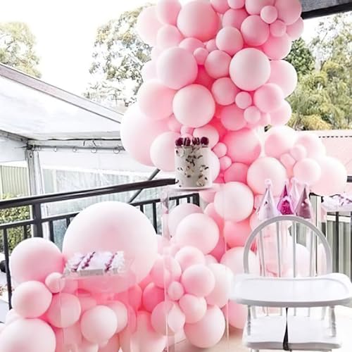 image for PartyWoo Pastel Pink Balloons, 50 pcs 12 Inch Pink Balloons, Baby Pink