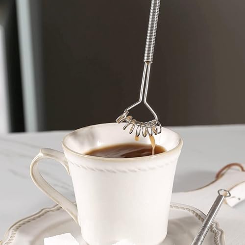 Miniatura 7 de UPKOCH Agitador de primavera 2 uds. Salsas mezcladoras de huevos de mano, batidor de crema, batidor de huevo, mini bobina, batidor de huevo, salón