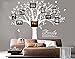 Bdecoll Wandtattoo"riesiger Familie Foto Baum" Wandsticker,DIY Dekorativ Kunst Wandaufkleber,Baum Wandaufkleber für Kinderzimmer Dekoration (White)