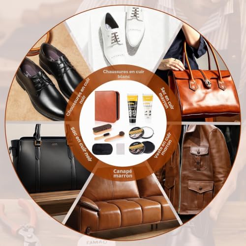 Kit Entretien Chaussure Cuir, Cirage Noir Incolore, Chaussure Kit – vue 3